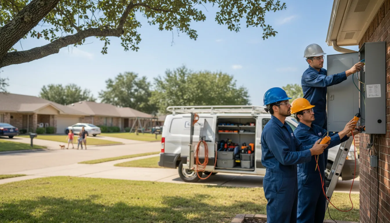 Certified electrician providing emergency electrical services in Aspermont, TX